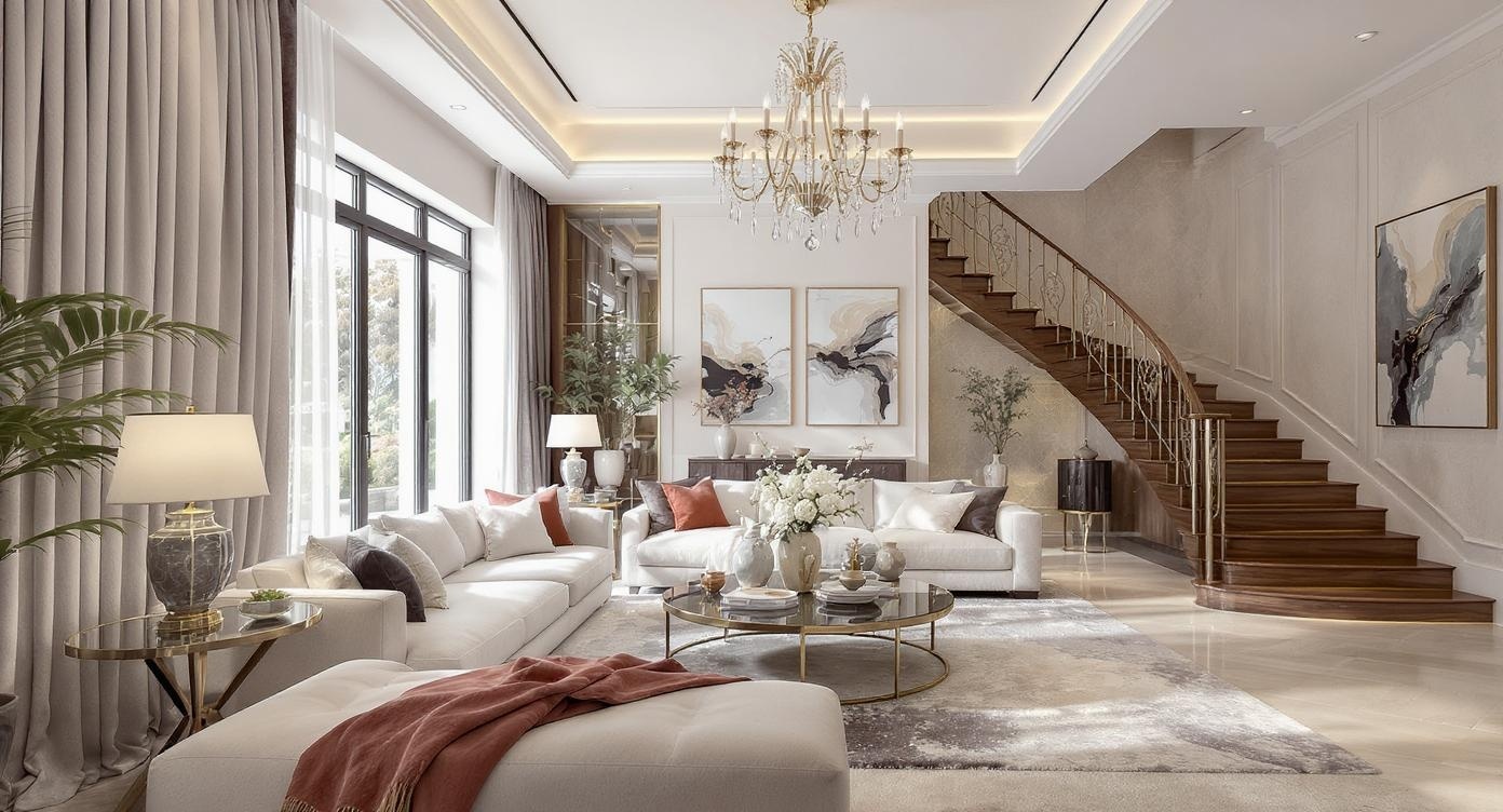 Nội thất biệt thự Vinhomes hoàn thiện