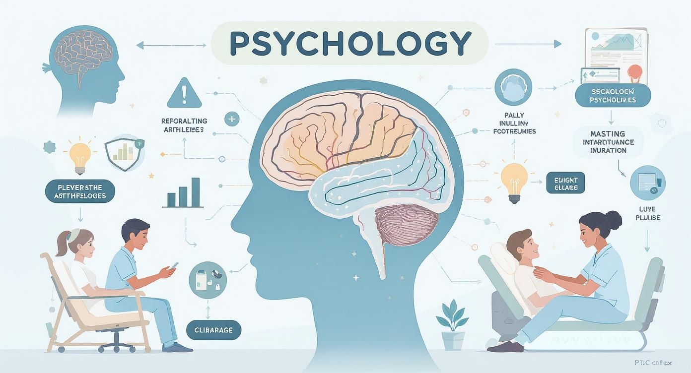 Psychology in Nursing - Educational Illustration