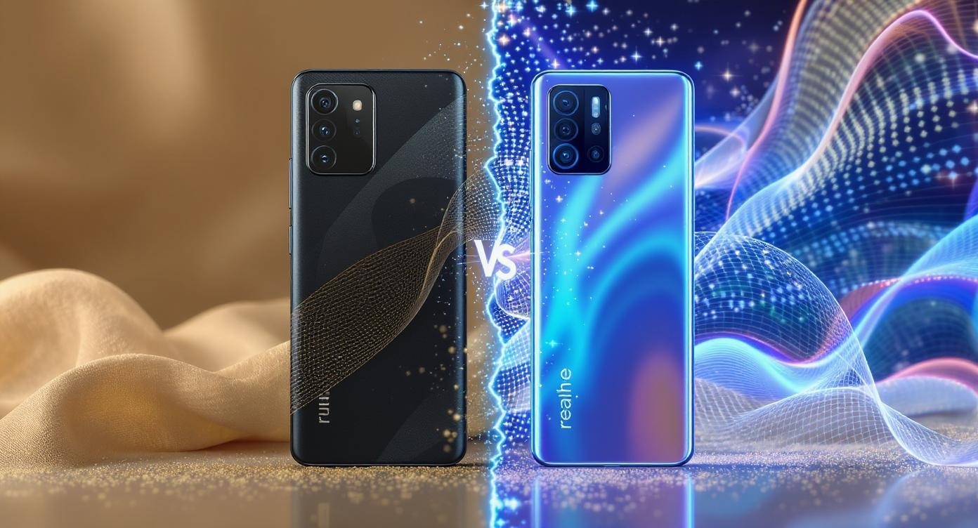 Confronto visivo trasformazione smartphone vecchio vs Realme C71 moderno