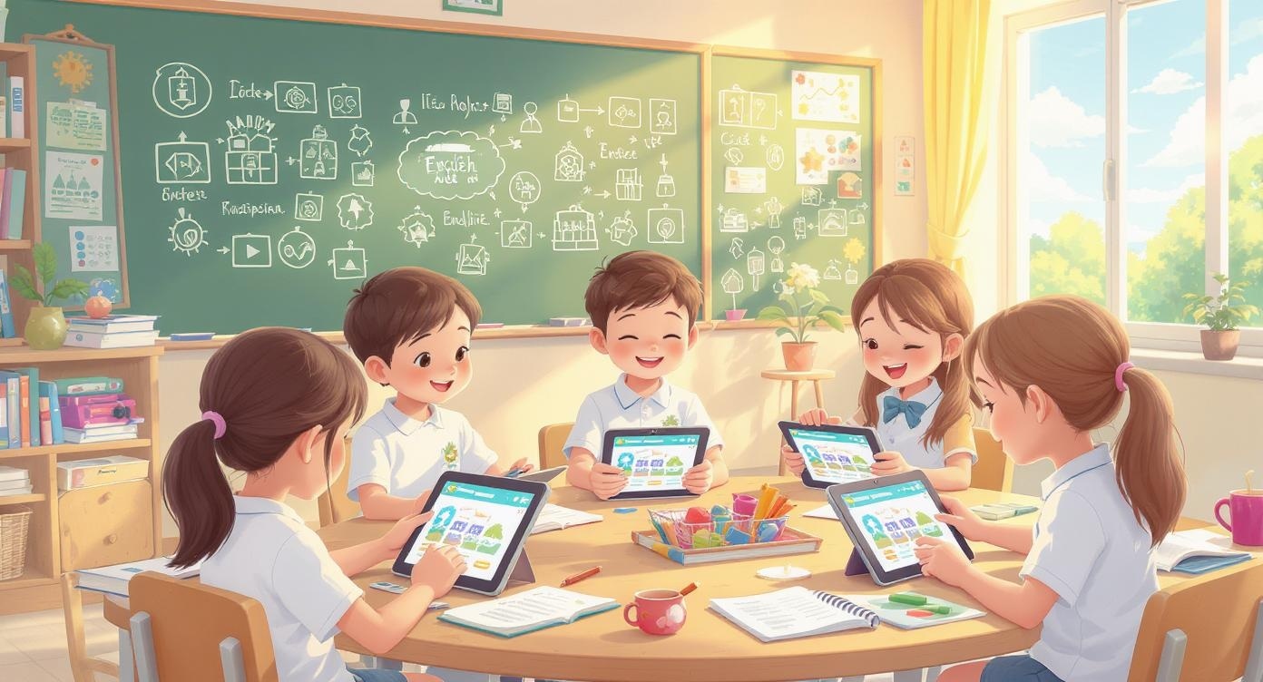 Z会Asteriaで学習する子供たち