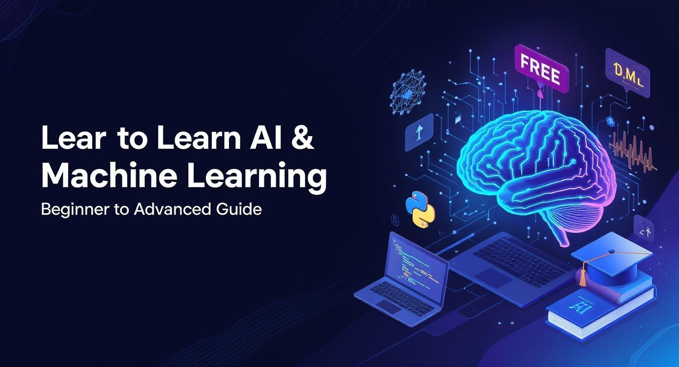 How to Learn AI & Machine Learning for Free in 2025 (Beginner to Advanced Guide)