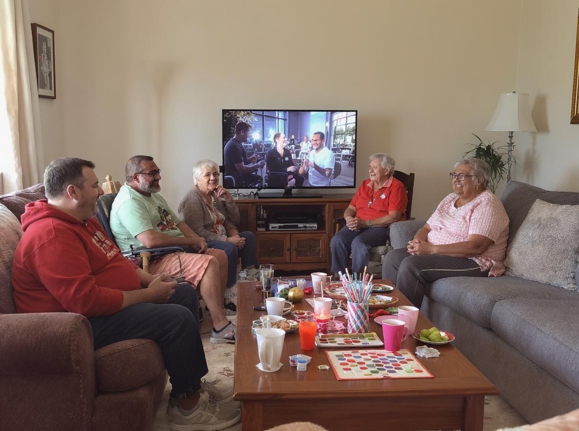 People with disabilities enjoying recreational activities together