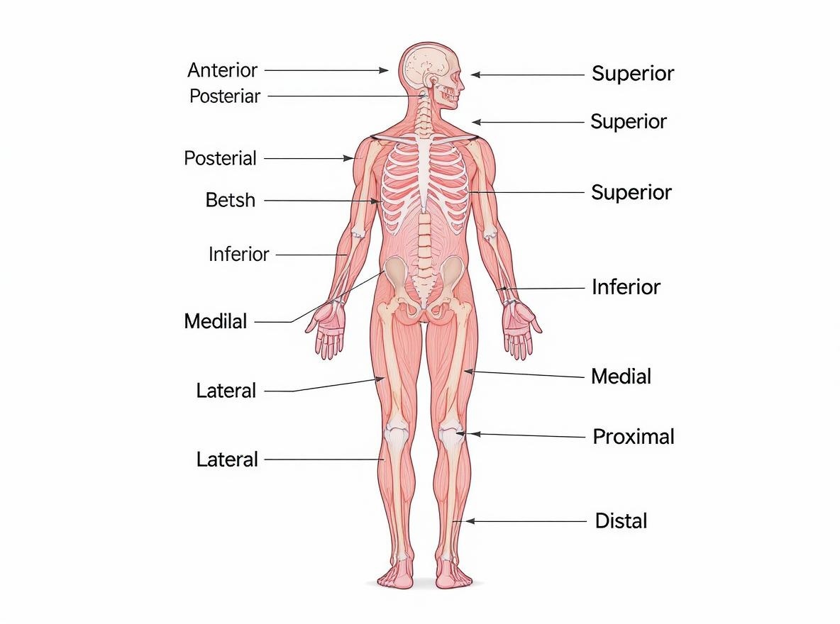 anatomical directional terms diagram