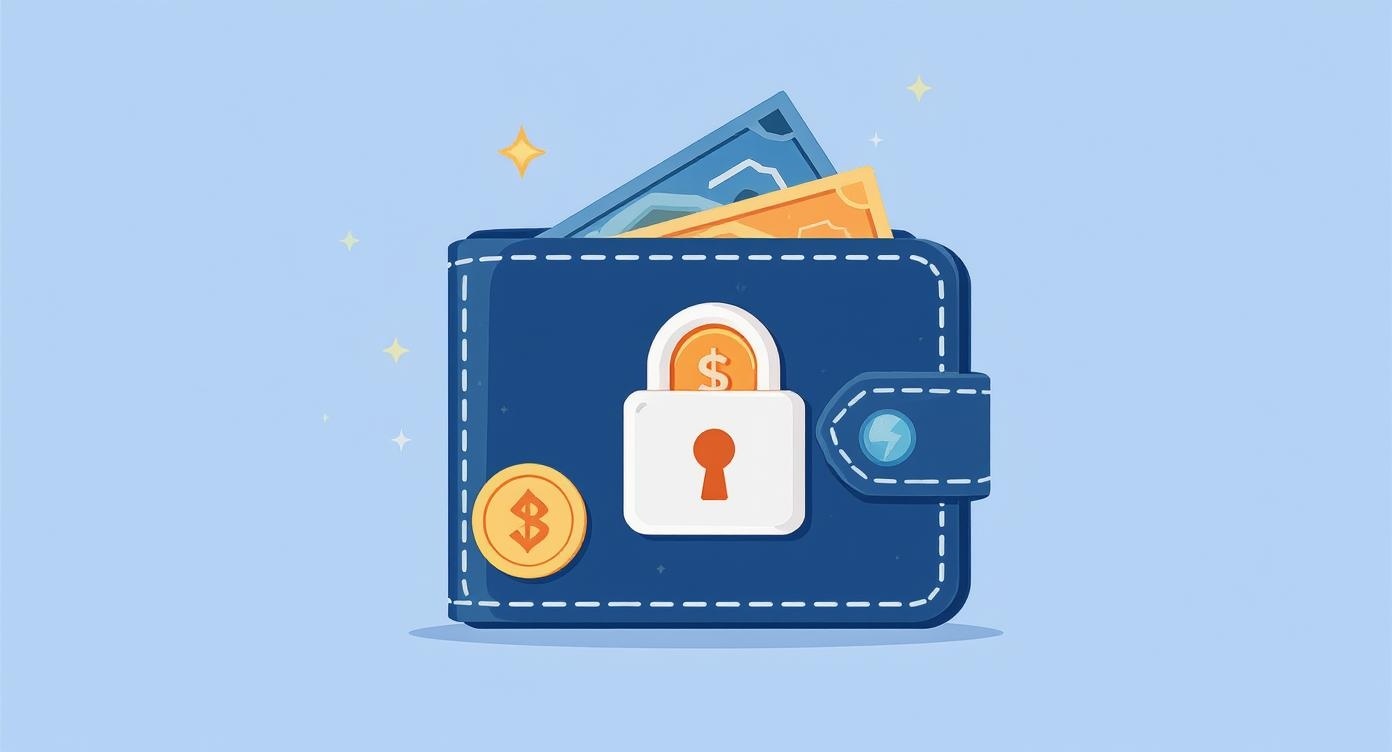暗号通貨ウォレットの概念図