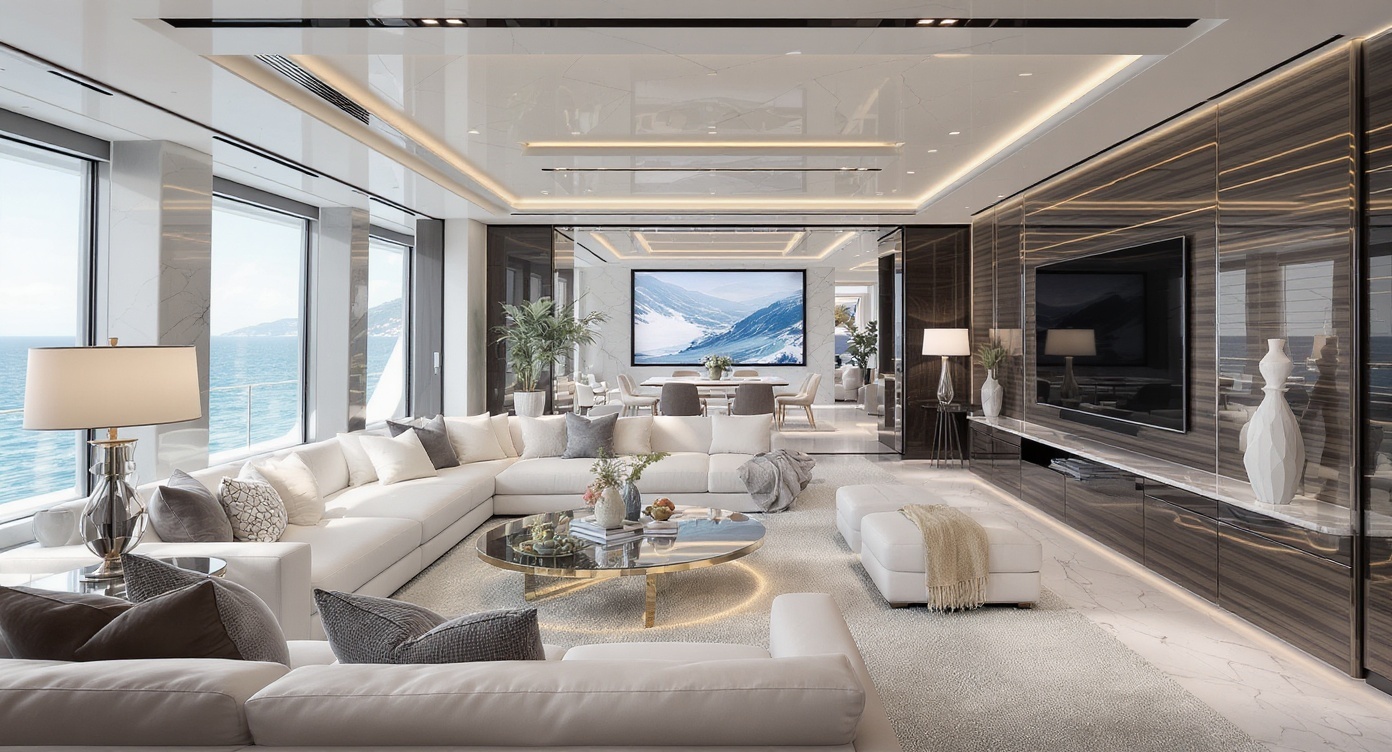 Luxury Yacht Interior and Amenities