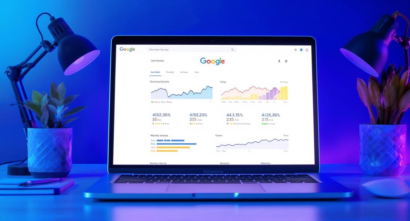 Agence seo maroc - workspace professionnel avec analytics et optimisation SEO