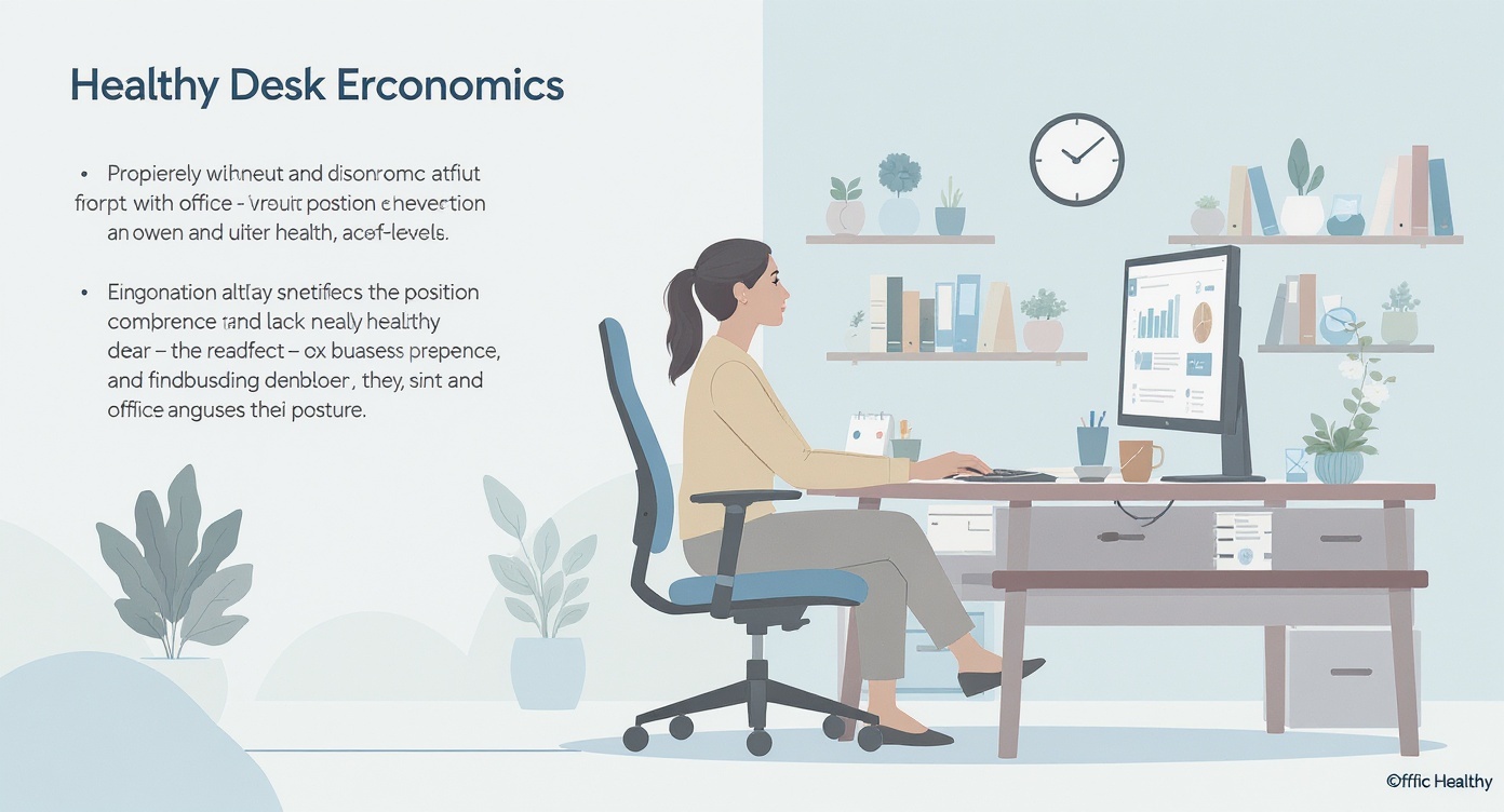 Desk posture correction for longevity