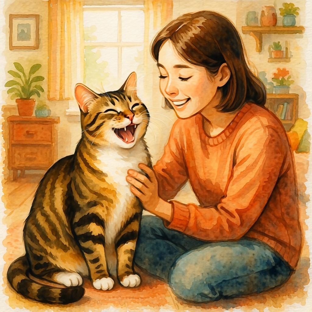 幸せな20歳猫との生活