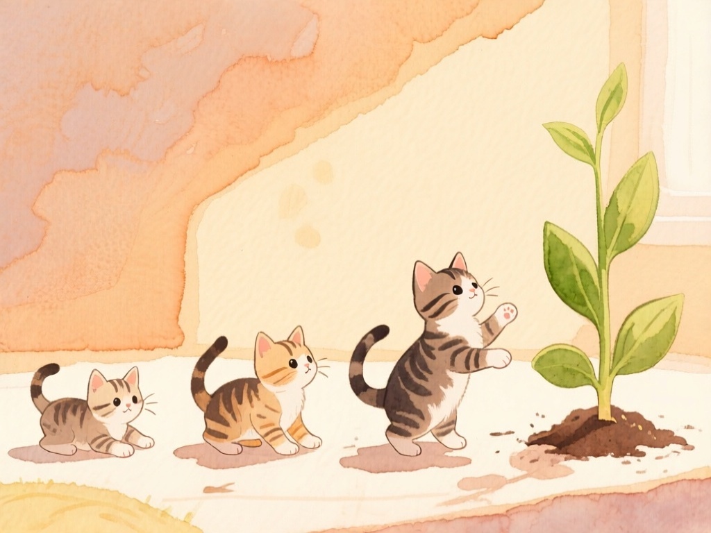 子猫の成長イメージ