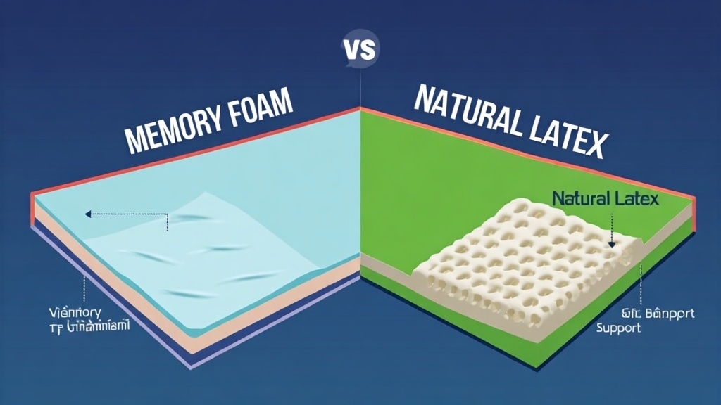 So sánh đệm memory foam và cao su tự nhiên