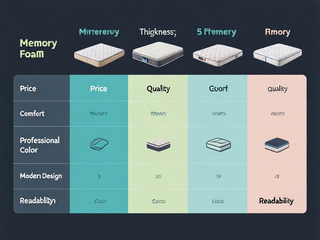 So sánh 5 nệm memory foam