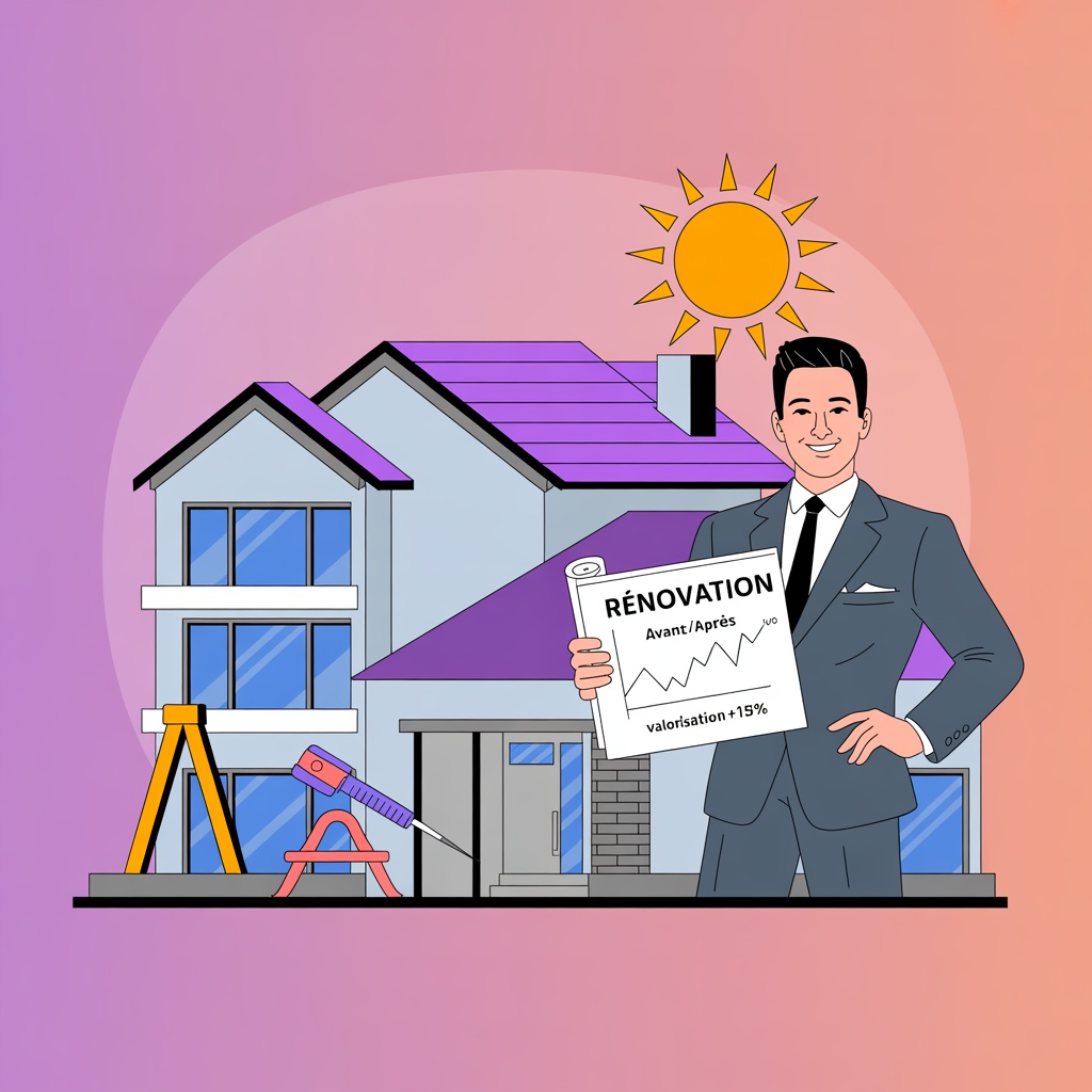 Rénovation immobilière stylisée