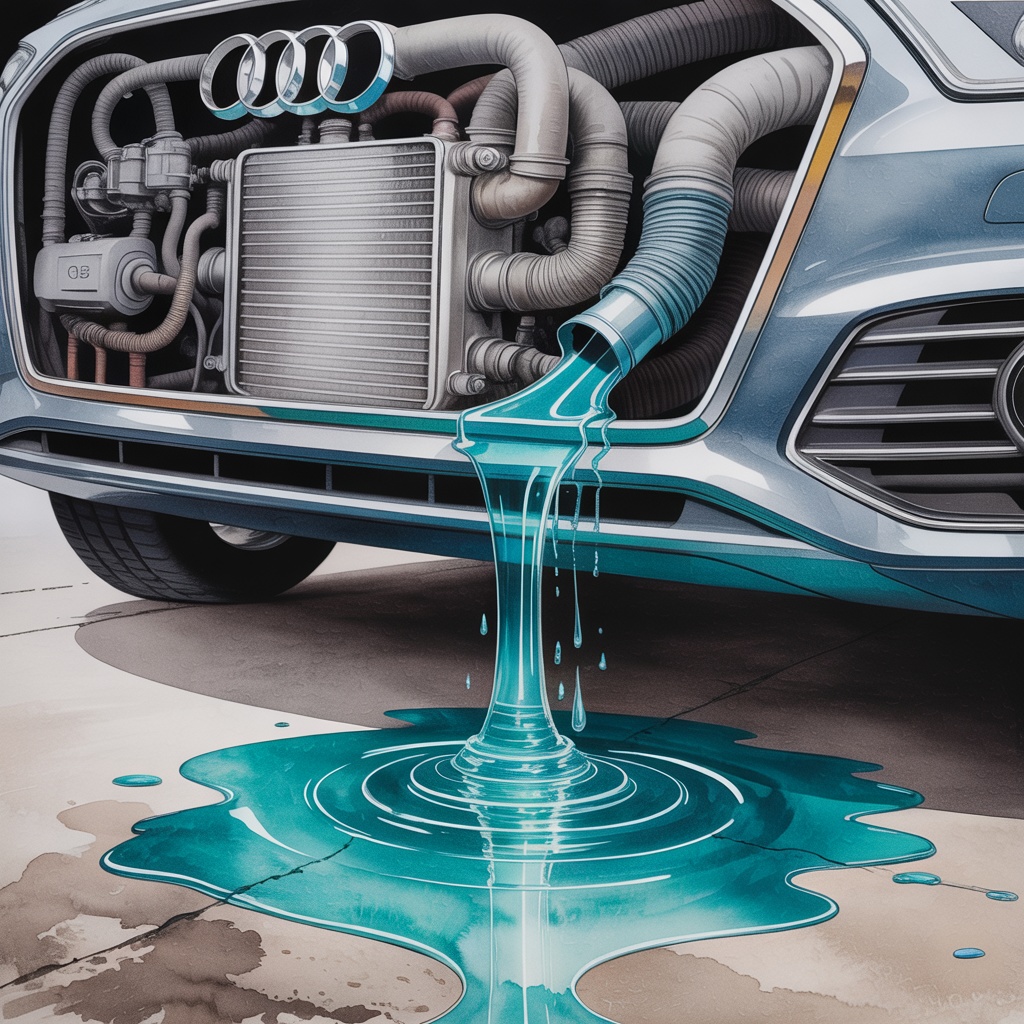 冷却水漏れの様子