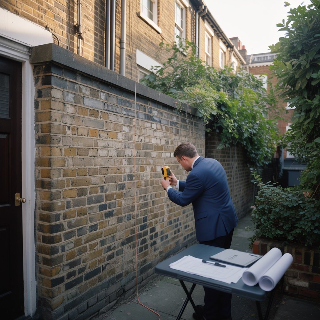 Party wall inspection between properties