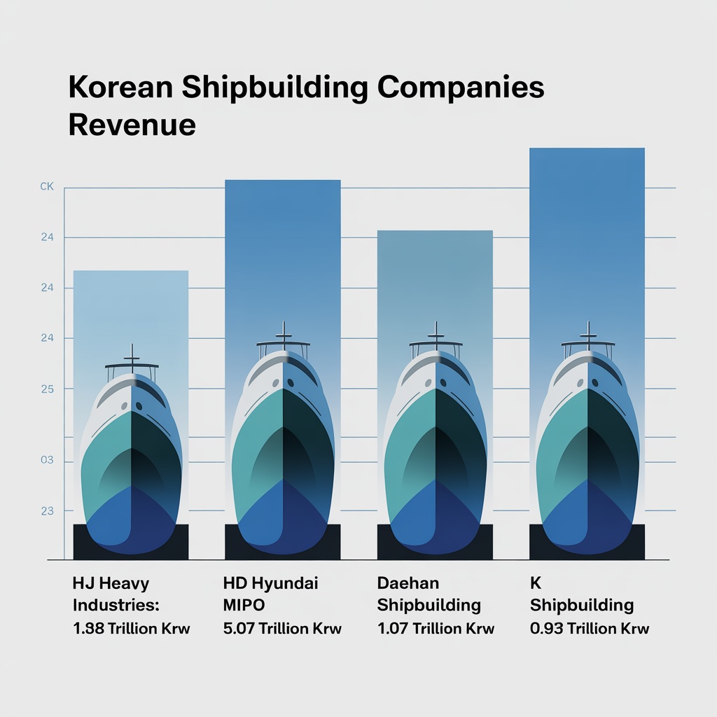 중소조선소 매출 비교