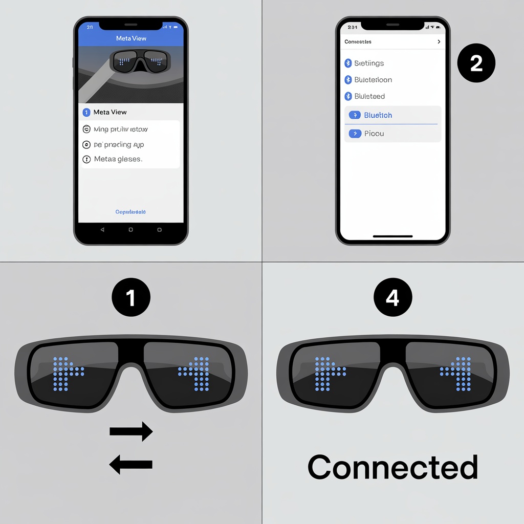 Android phone smart glasses pairing process steps