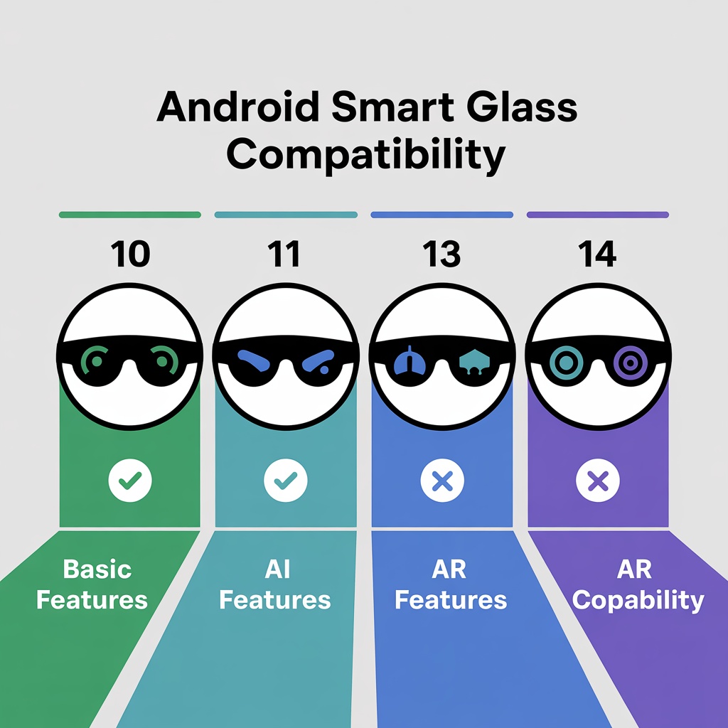 Android version compatibility timeline for smart glasses