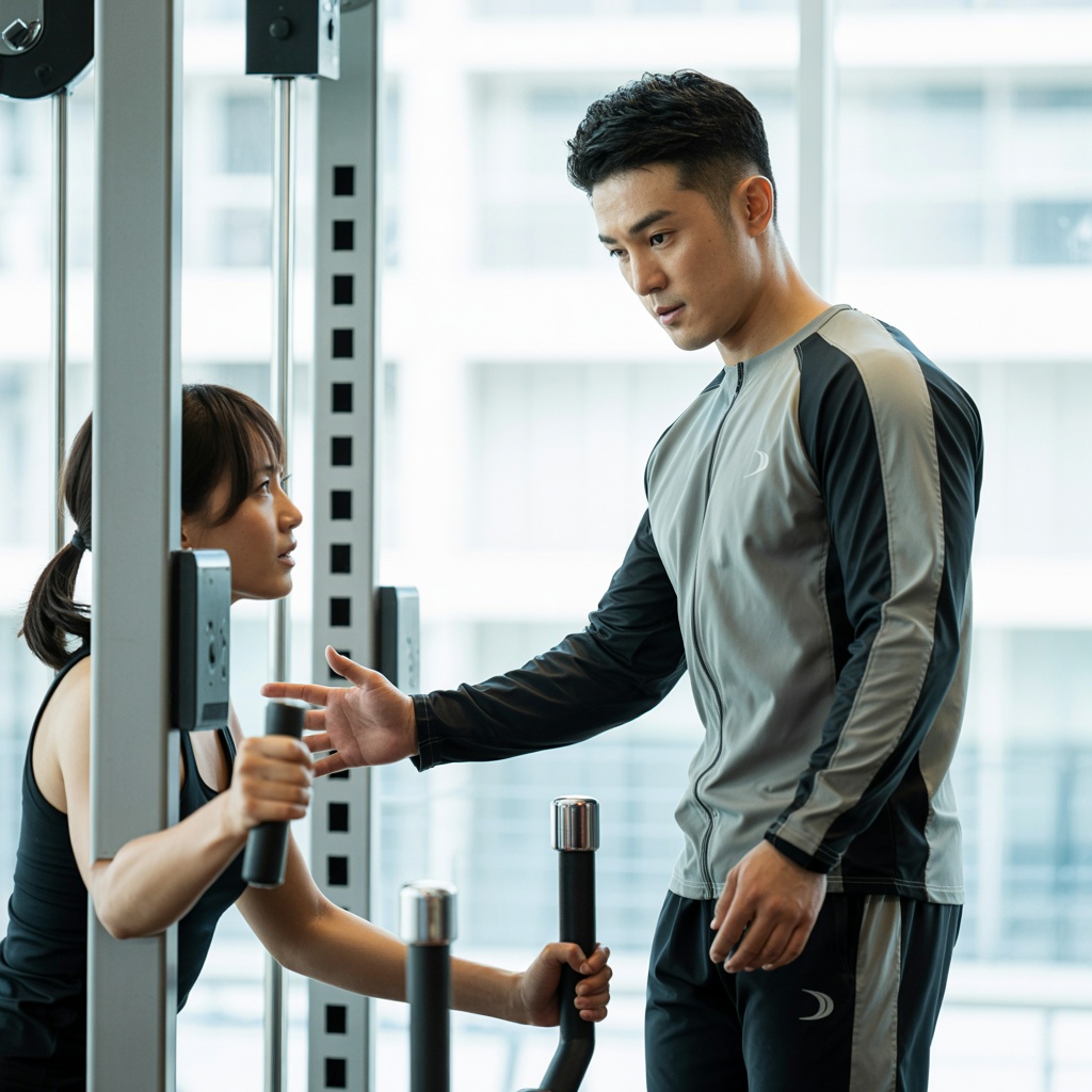 パーソナルジムでの指導風景