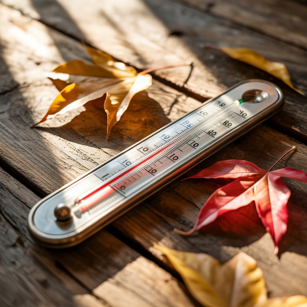 18℃を示す温度計