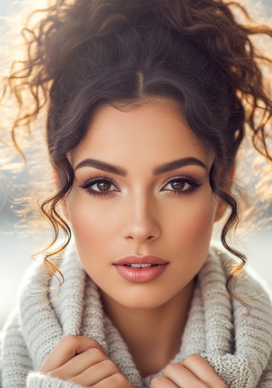 Half-Up with Soft Romantic Curls