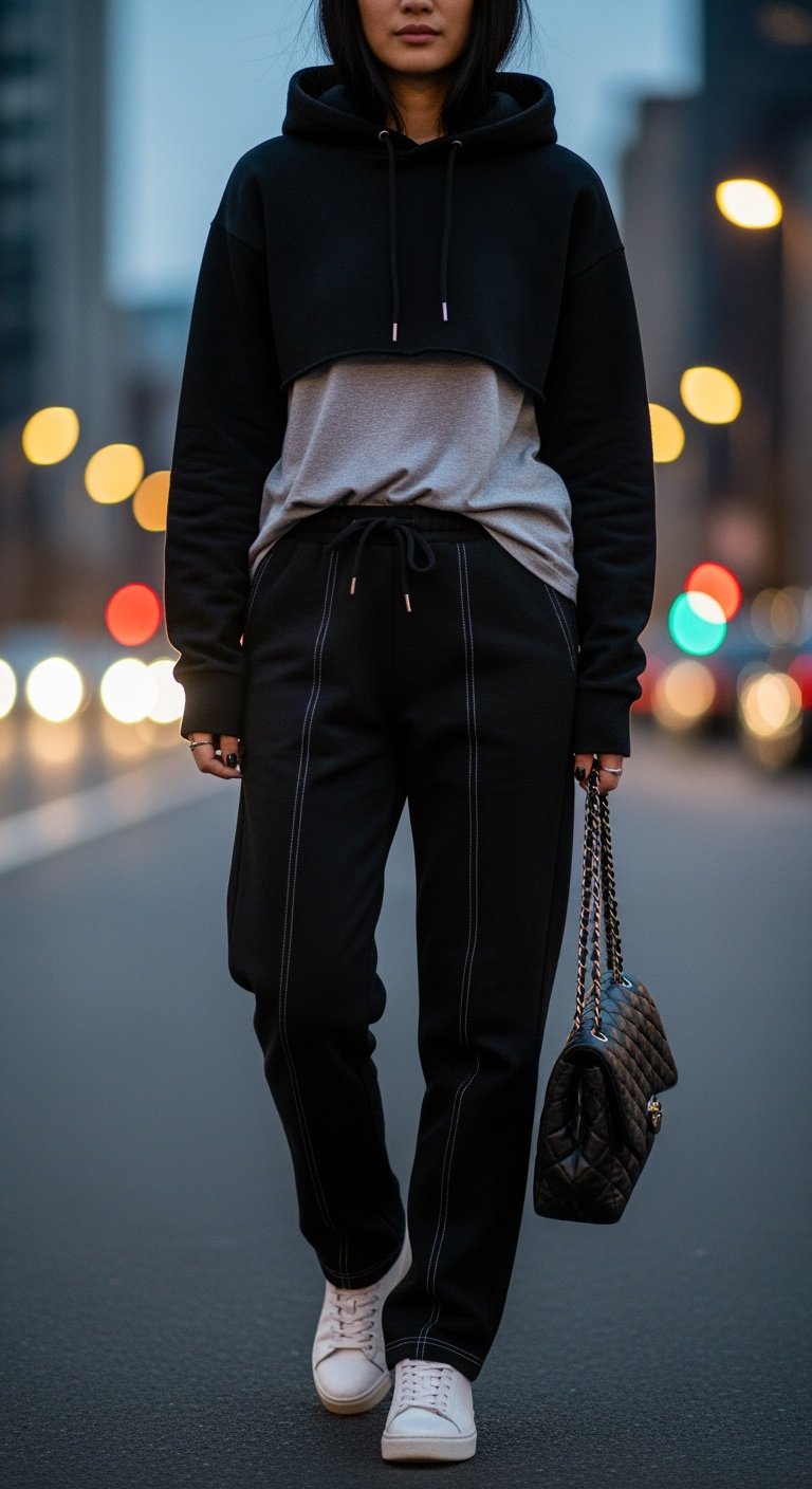 Midnight Black Layered Mood