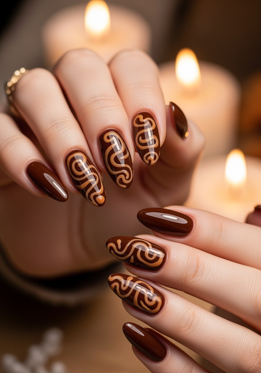 Caramel Swirl Art