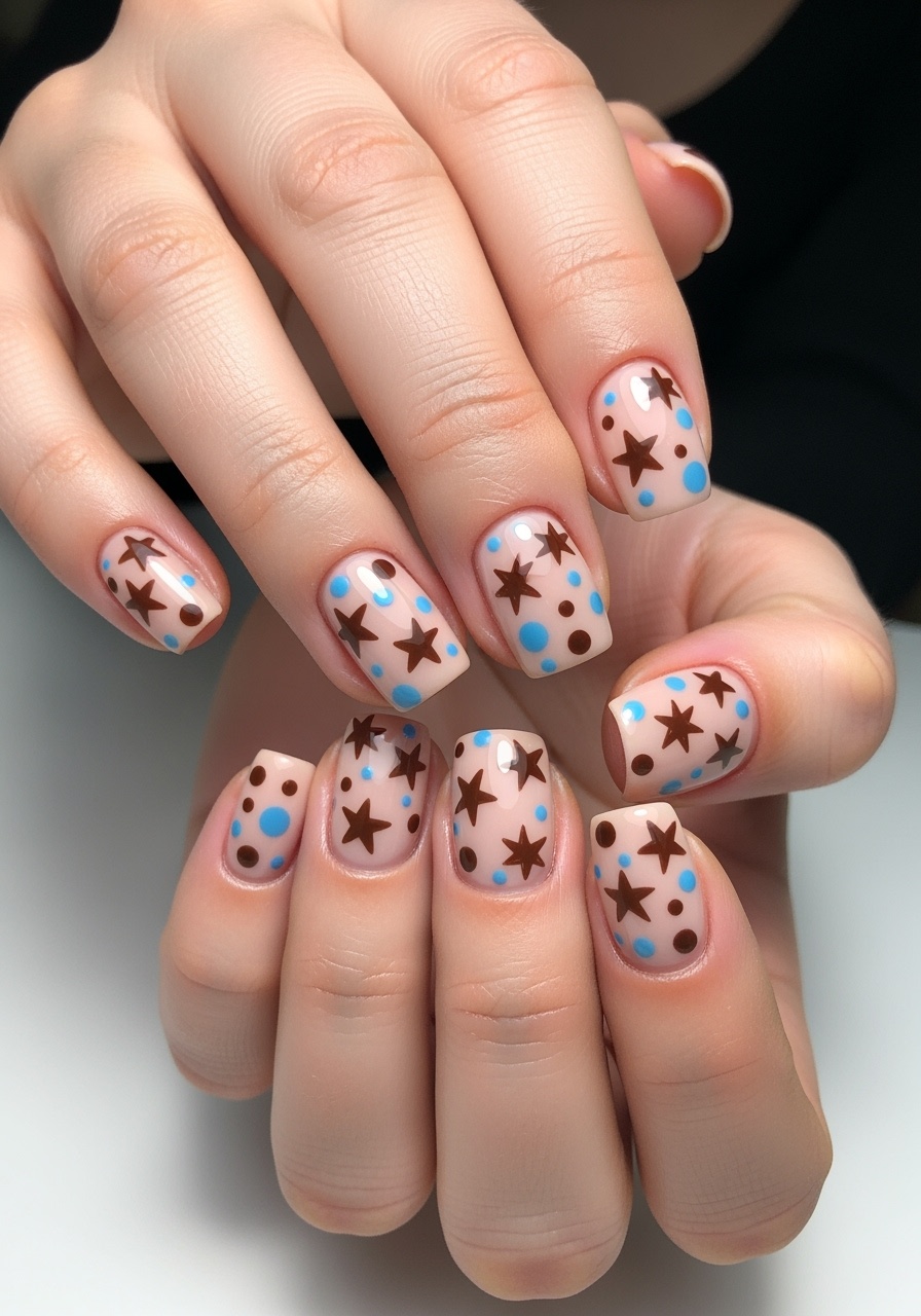Celestial Star Nails
