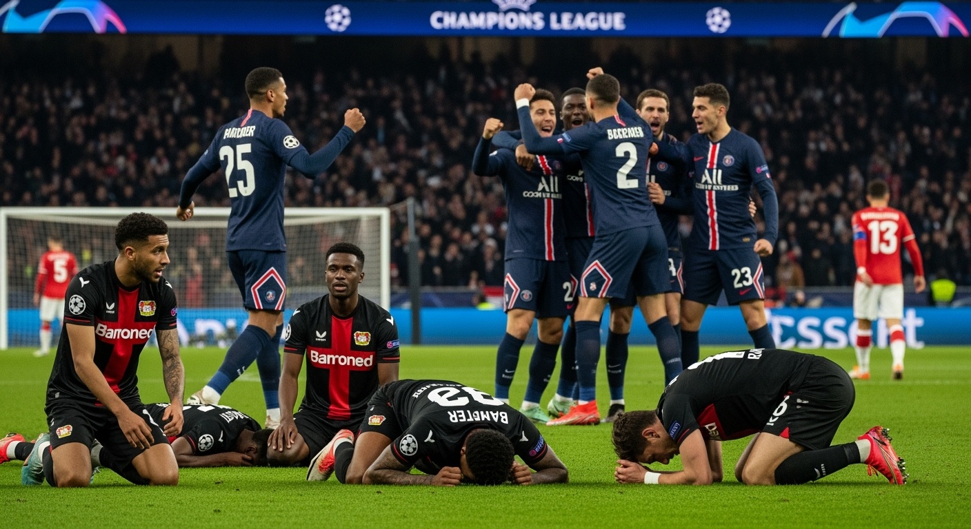 Katastrofa w BayArena! PSG zmiażdżyło Leverkusen 7-2, a kibice uciekali ze stadionu