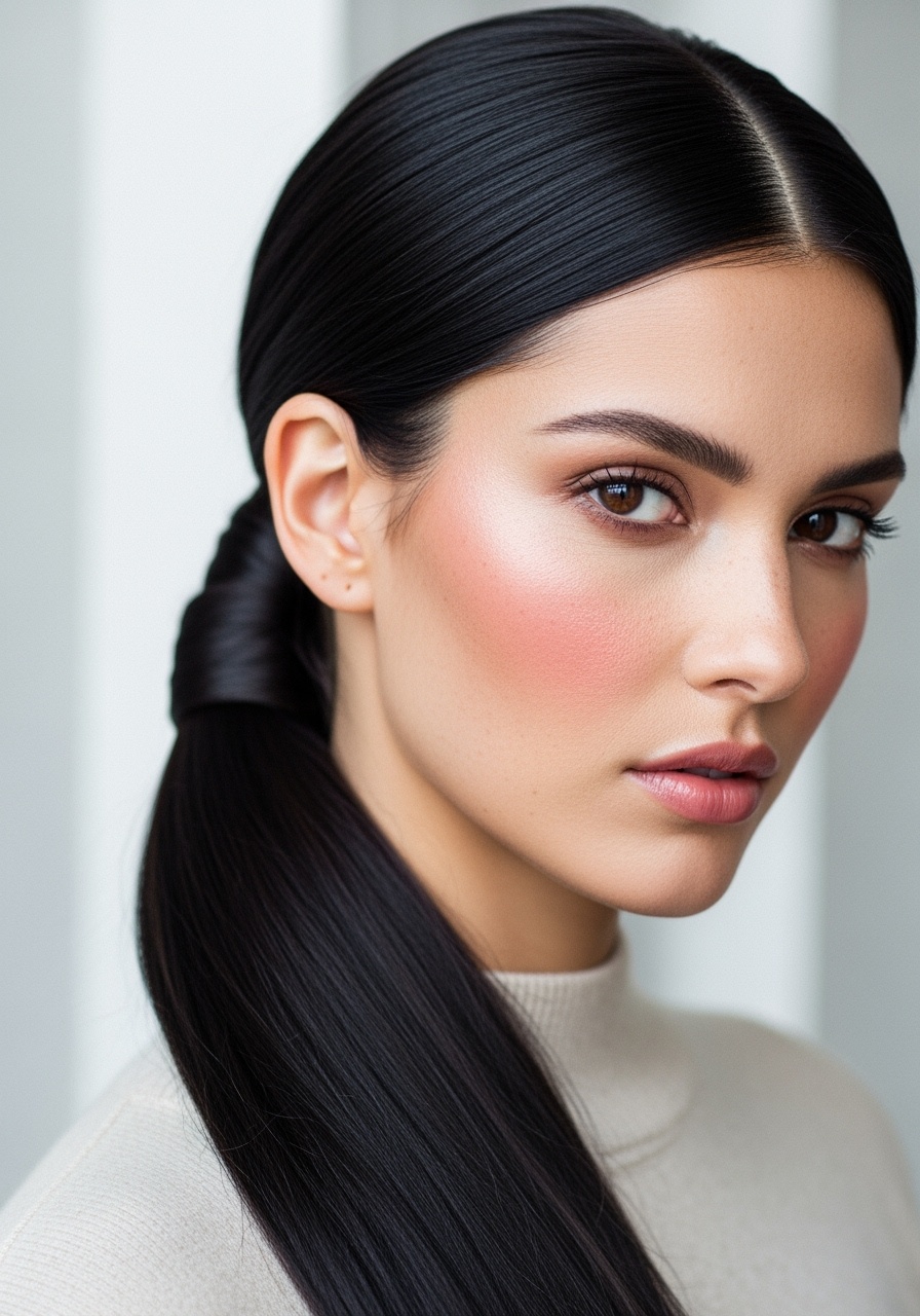 Minimalist Low Ponytail