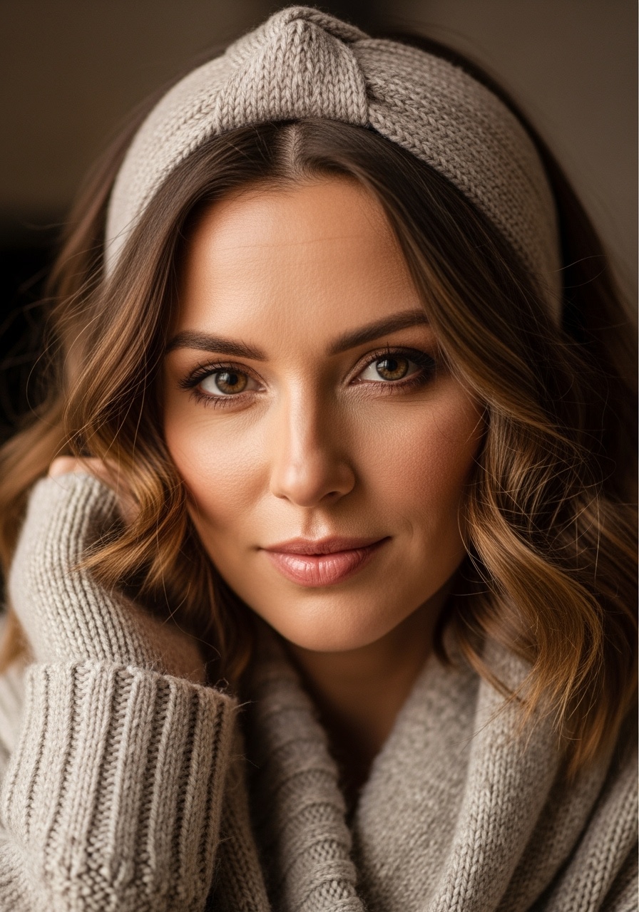 Minimalist Headband with Loose Waves