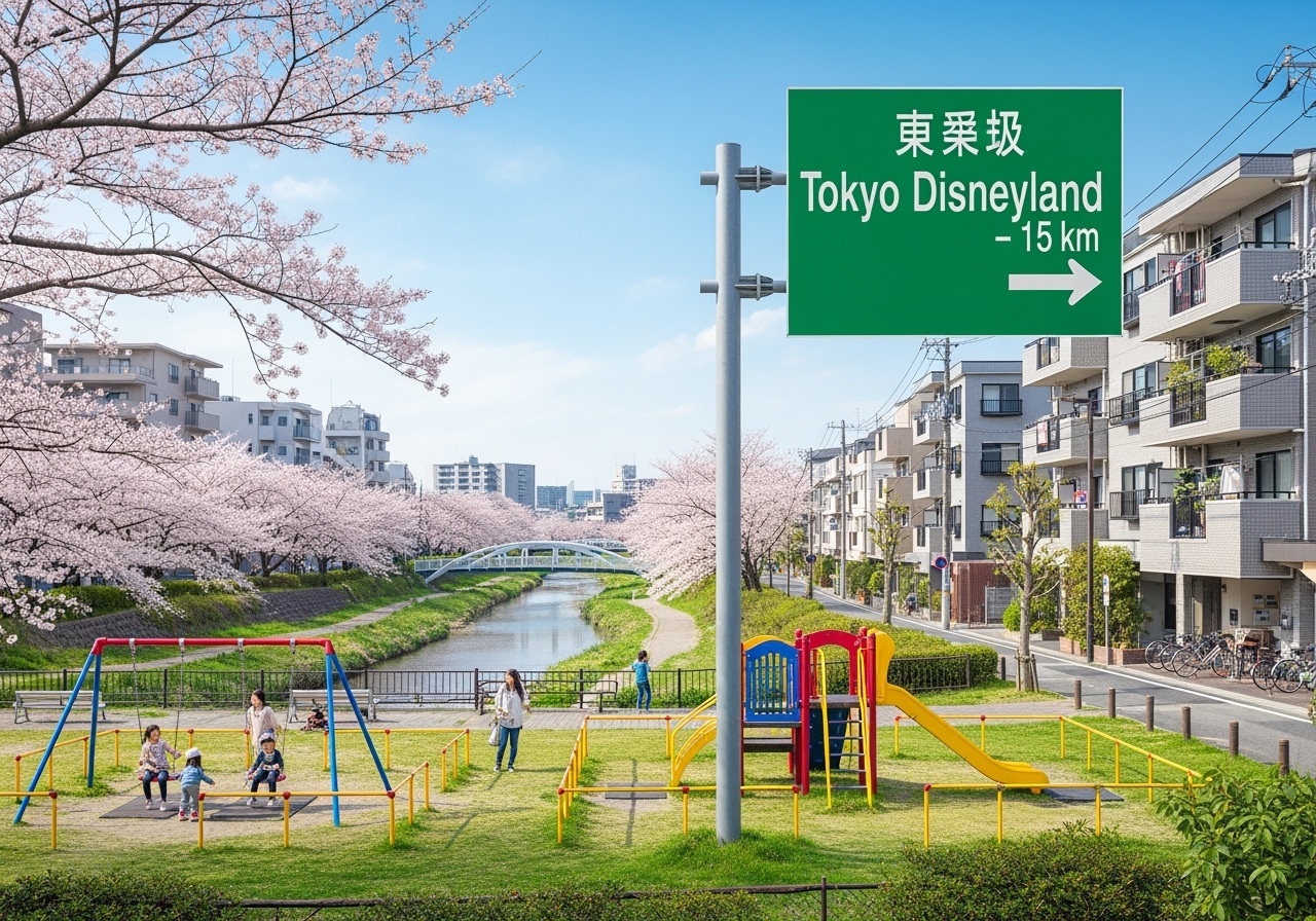 Edogawa ward family-friendly area with parks and affordable housing