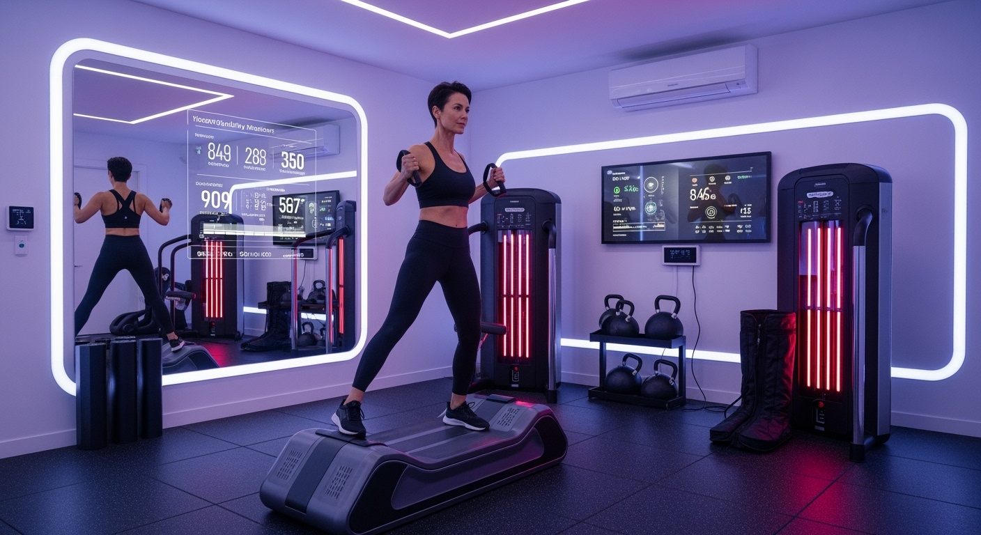 High-tech home gym