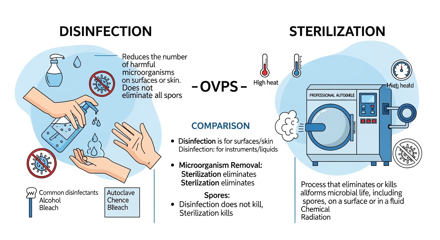 소독과 멸균 비교