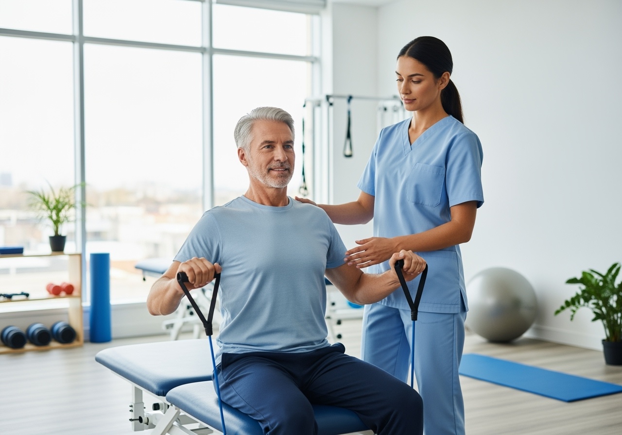 Professioneller Physiotherapeut