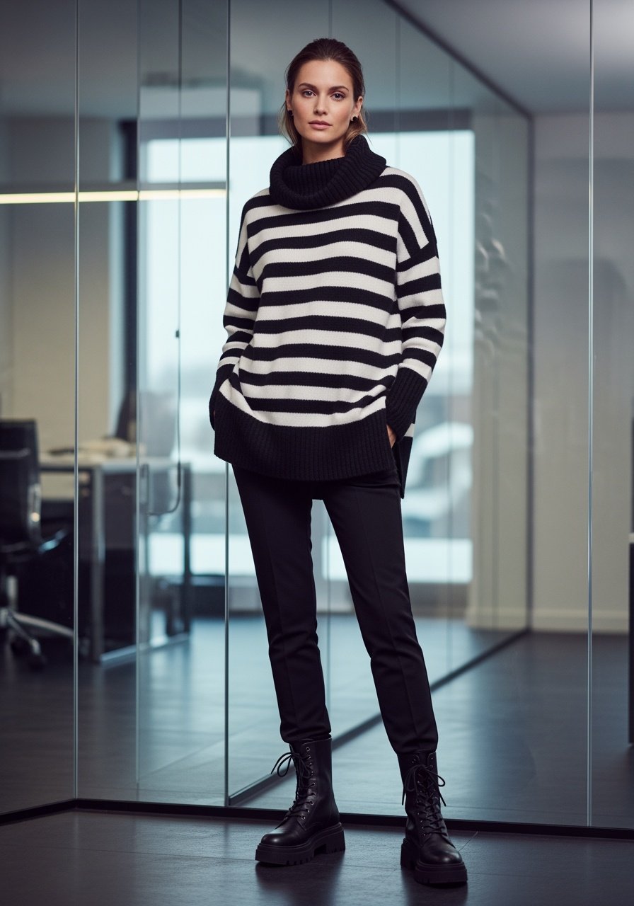 Minimalist Winter Stripes