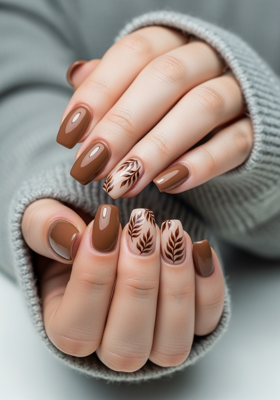 Mocha Leaf Art