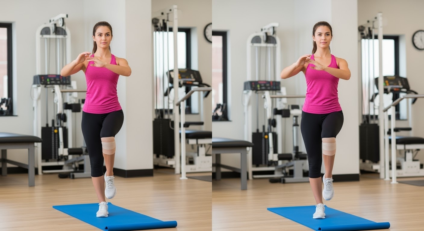 Healthy weight person doing optimal MCL exercises