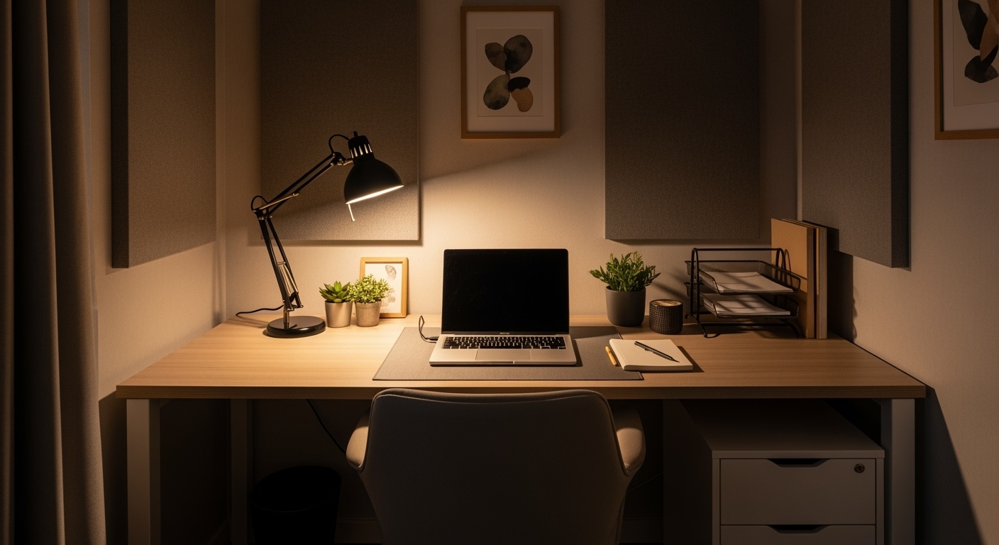 조용하고 안정적인 사무 환경