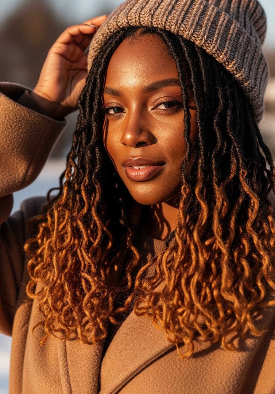 Faux Locs with Ombre