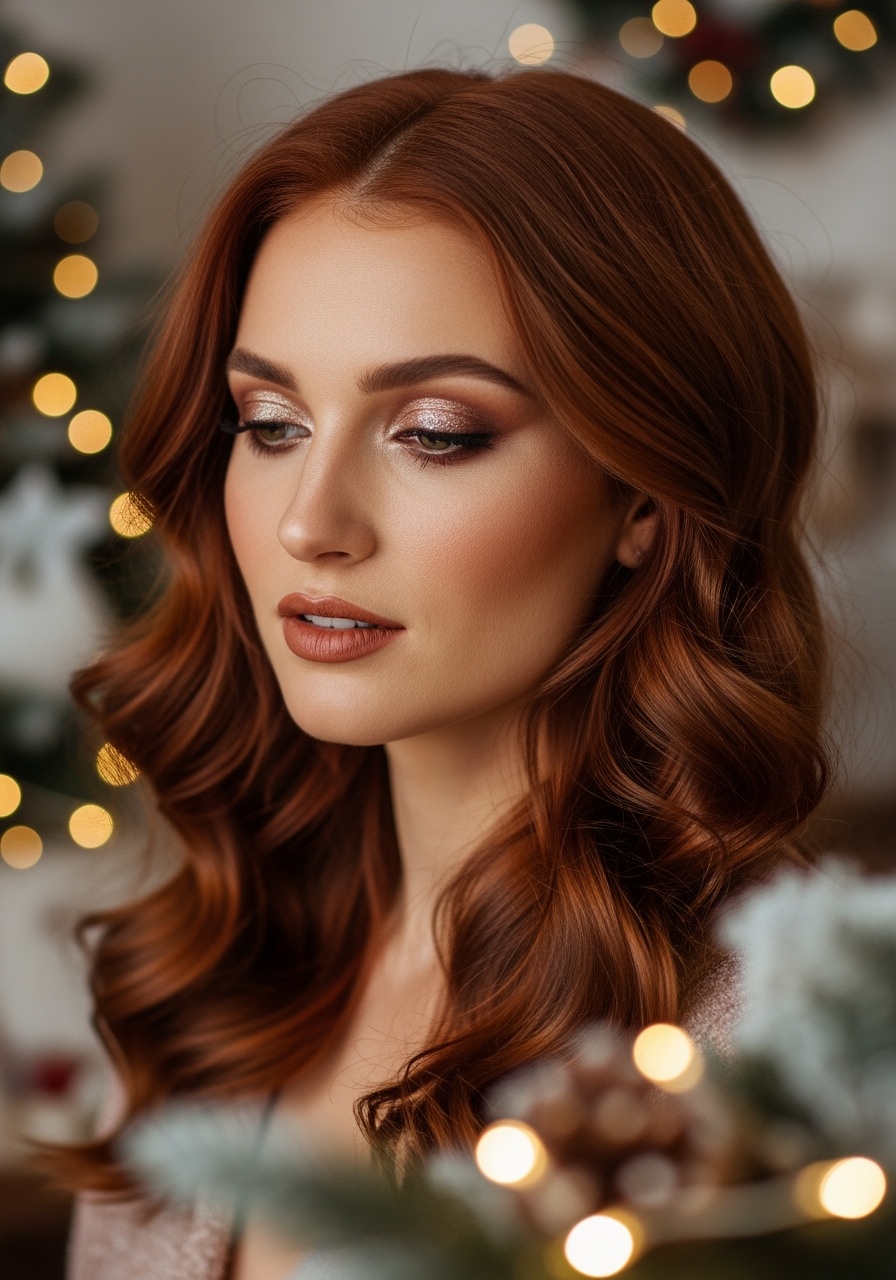 Rich Auburn Loose Waves