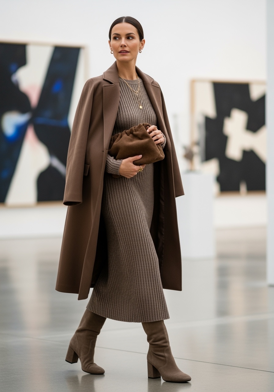 Sophisticated chocolate coat art gallery
