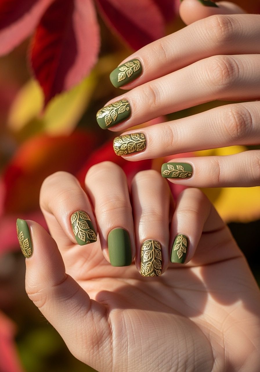 Moss Green & Gold