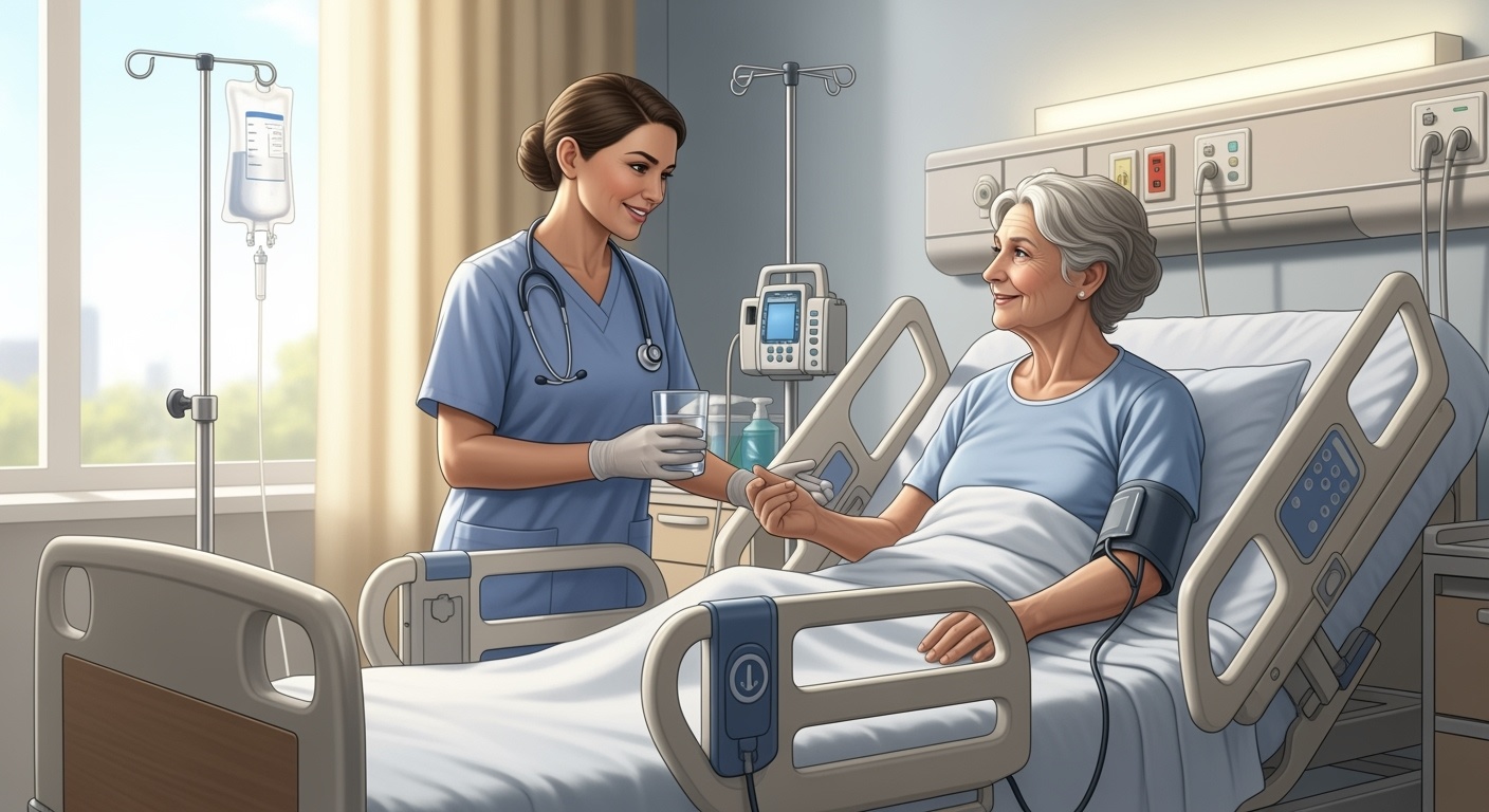 Compassionate nursing care balancing safety and dignity