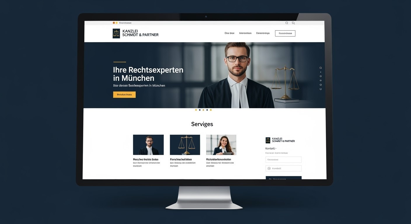 Rechtsanwaltskanzlei Website Beispiel