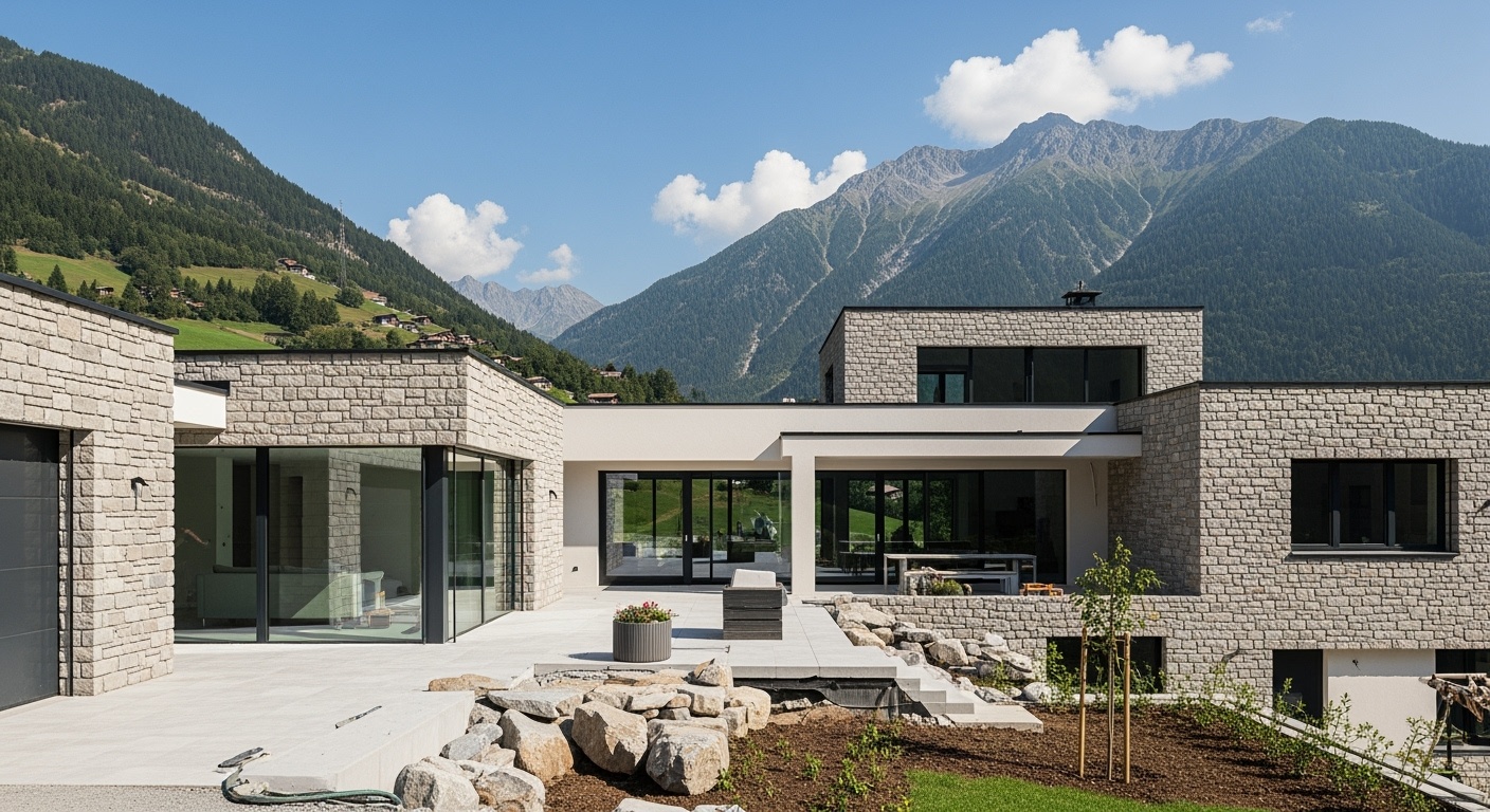 Projet de construction terminé par Maçonnerie Chablais