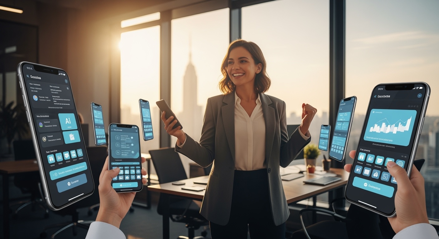 Professionista che utilizza con successo AI locale per productivity e privacy