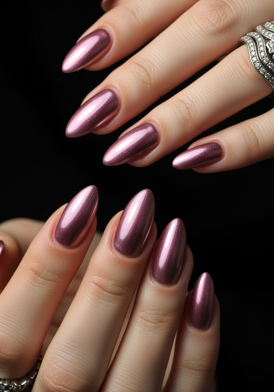 Mauve Chrome Elegance