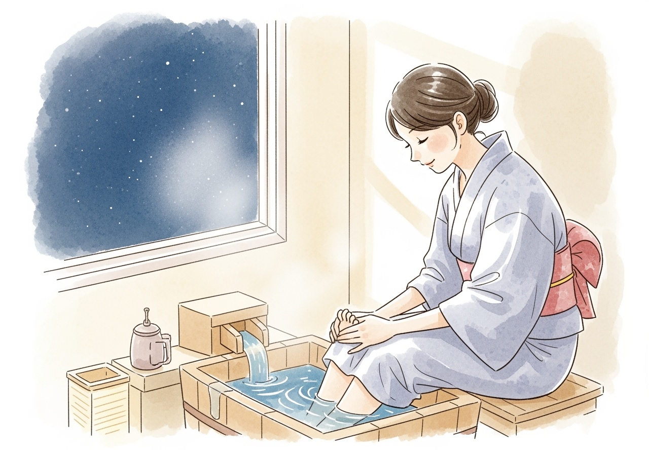 足湯で温活