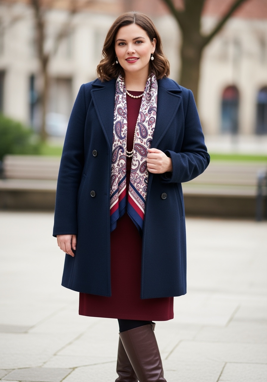 Navy Peacoat Classic Elegance
