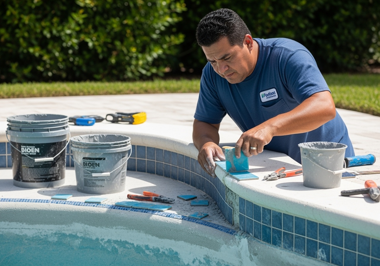 Professional pool repair service